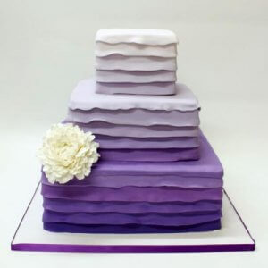 کیک عروسی مربعی