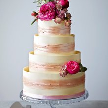 کیک عروسی گل دار