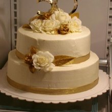 کیک طلایی سالگرد ازدواج