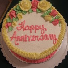 کیک جشن سالگرد ازدواج