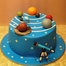کیک تولد ستاره شناسی تم علمی