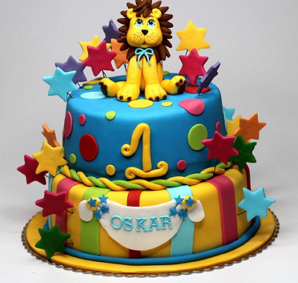 کیک تولد با تم سیرک و حیوانات